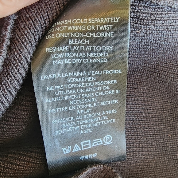 Anthropologie Sleeveless Ribbed Back Black Tank Top Women's Sz XXS. - Picture 4 of 7